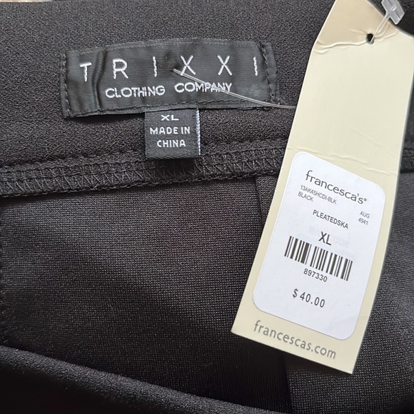 Black Pleated Skirt - Picture 3 of 3